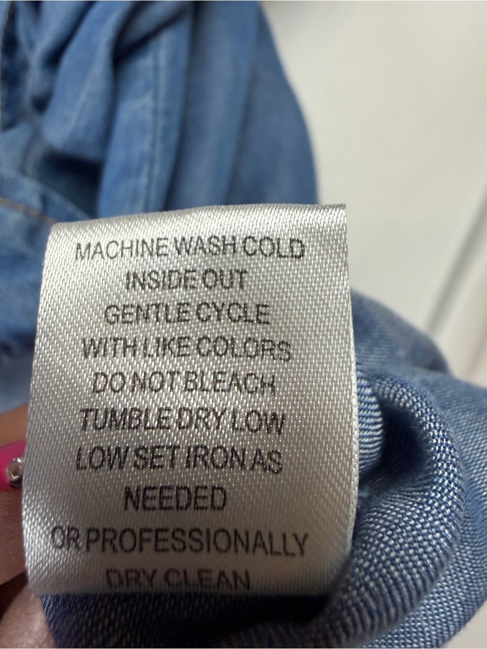 grand & greene Light Blue Denim Button-Down Shirt - Picture 3 of 3